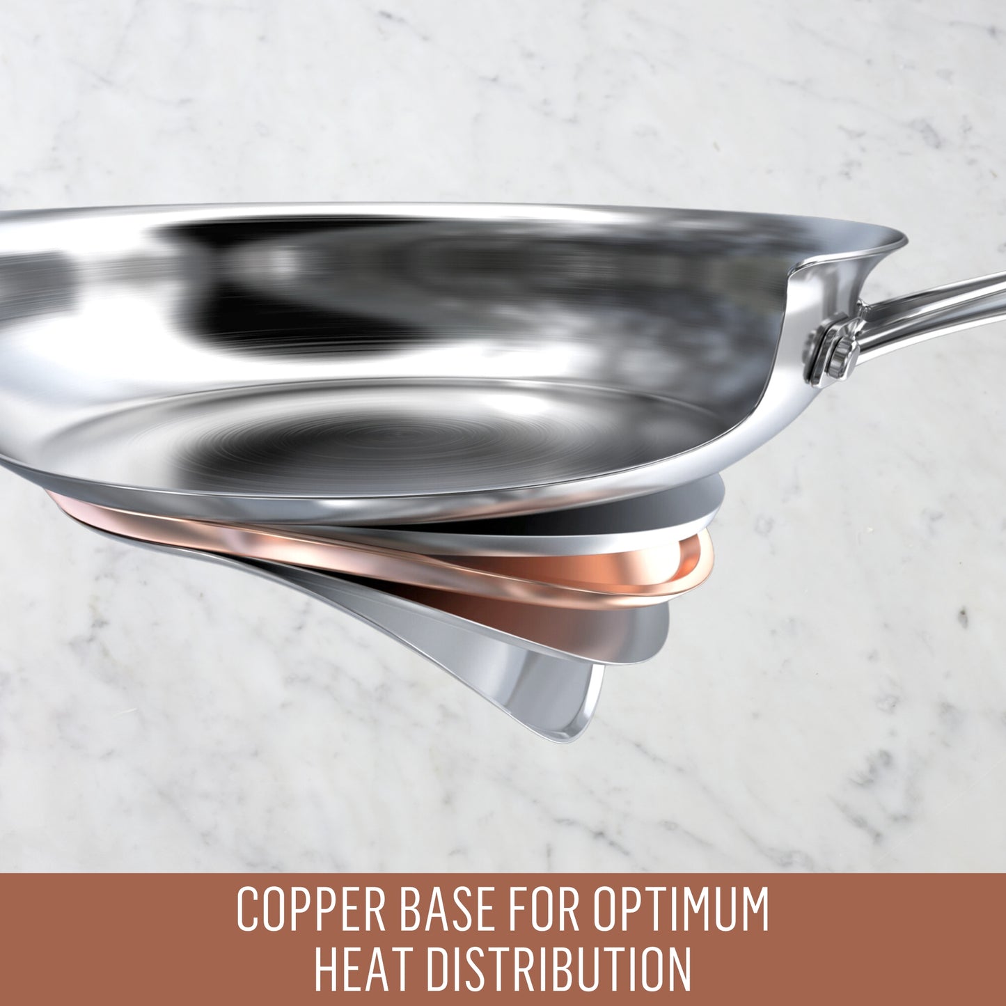 Essteele Per Vita Copper Base Stainless Steel Induction Covered Stockpot 24cm/9.0L