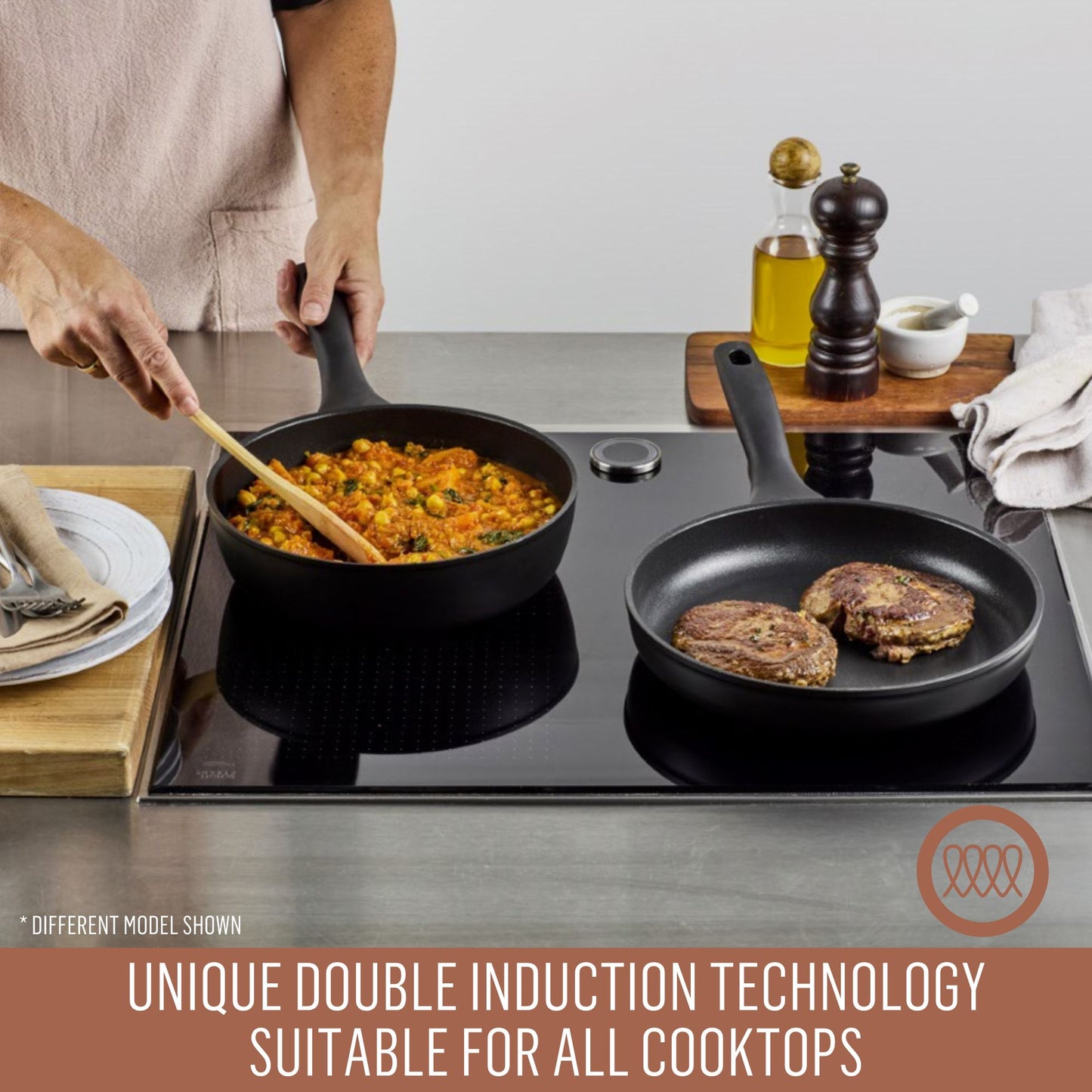 Essteele Per Domani Nonstick Induction Covered Sautéuse 30cm/5.5L