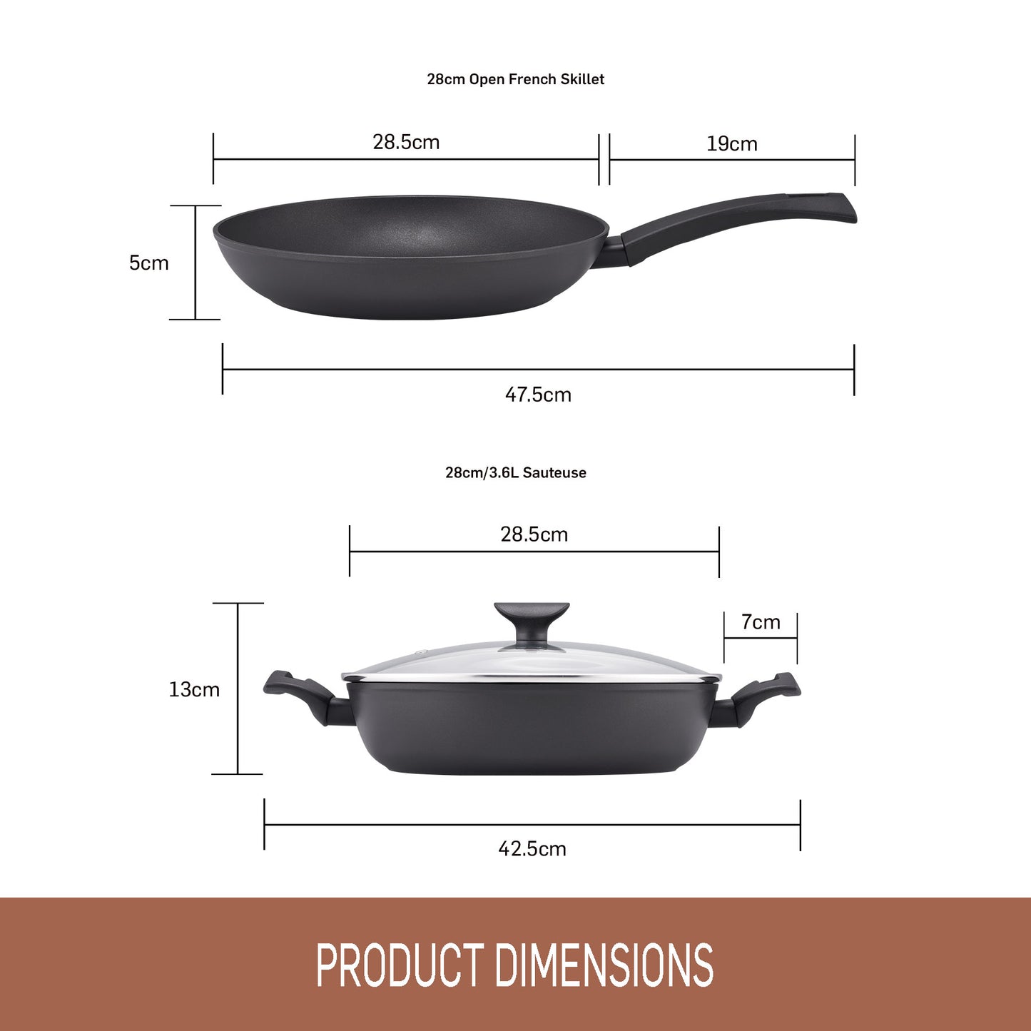 Essteele Per Cucinare Nonstick 2 Piece Cookware Set