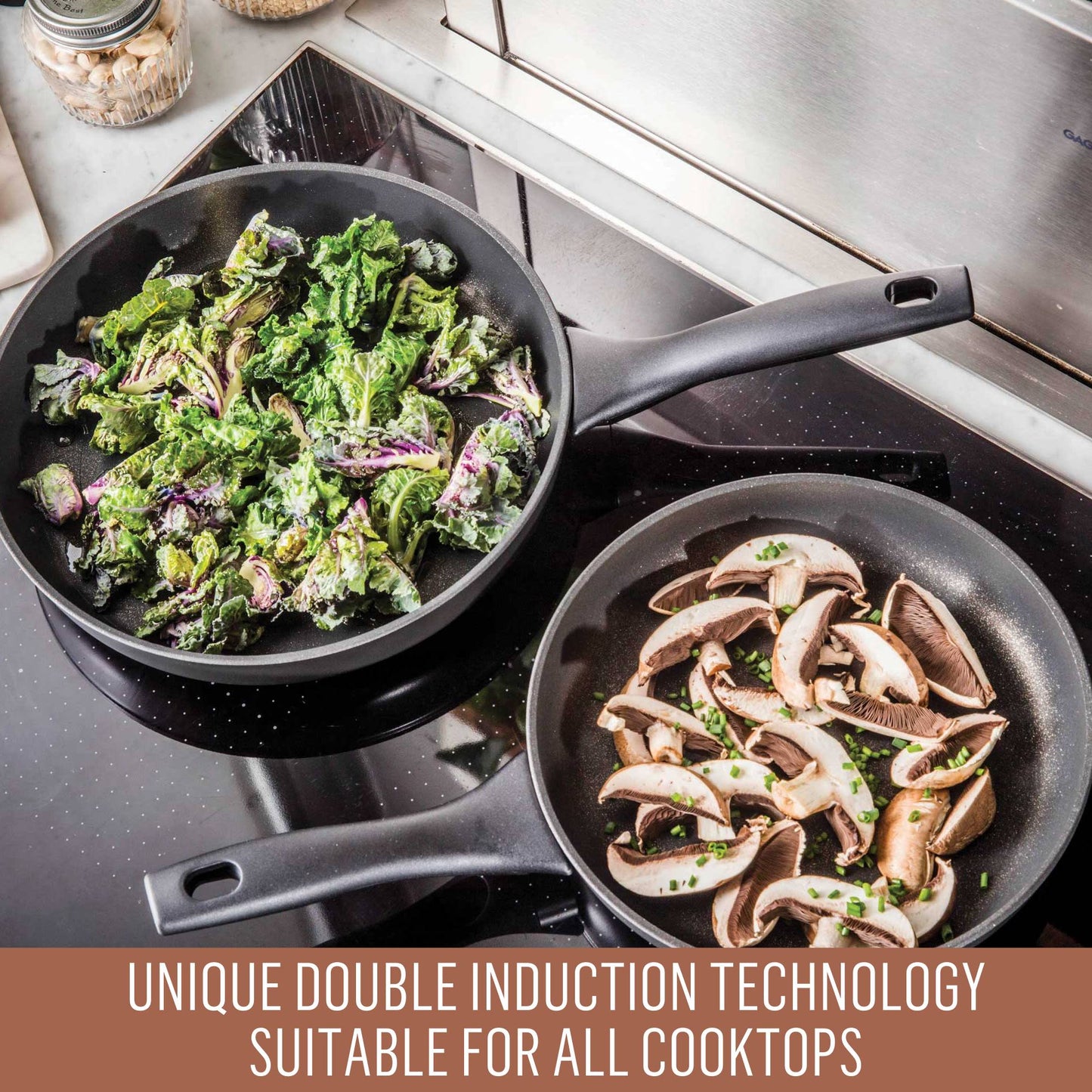 Essteele Per Domani Nonstick Induction Deep Covered Skillet 28cm