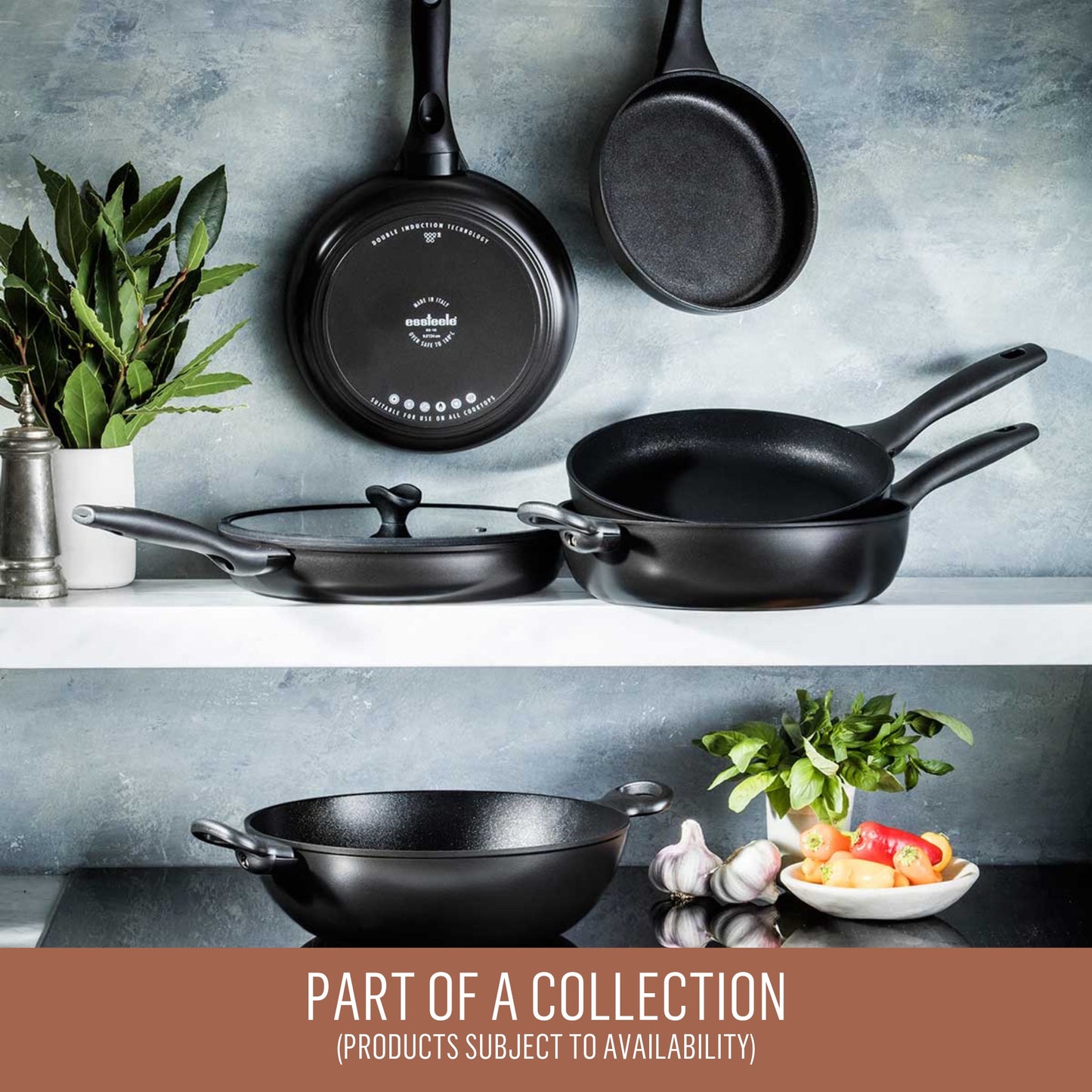 Essteele Per Domani Nonstick Induction 3 Piece Essentials Cookware Set