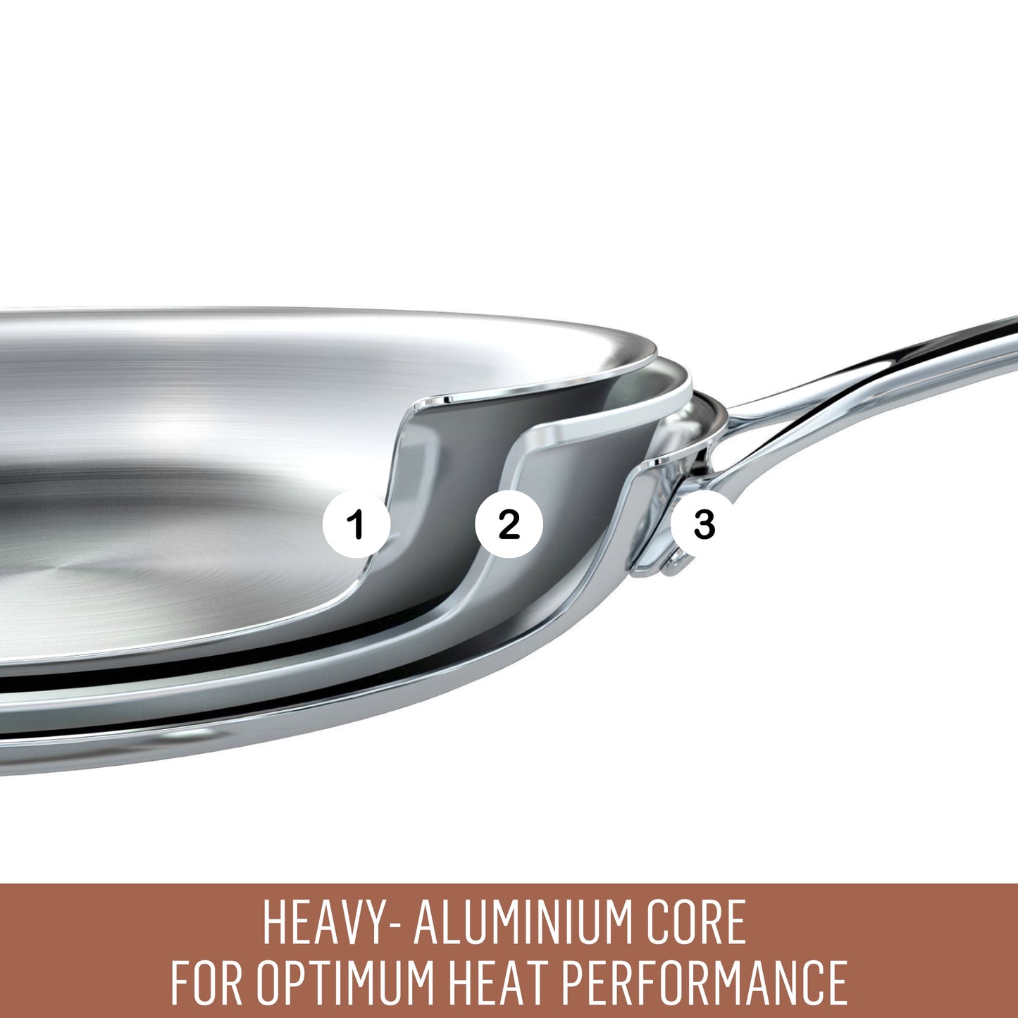 Essteele Per Sempre Risotto Pan, 2.3 Liter Capacity, 26 cm Size Silver:  Saucepans